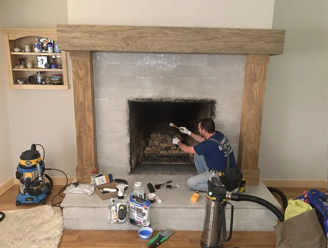 Detailed creosote removal process by Ravenna Chimney Sweep in Ravenna, OH