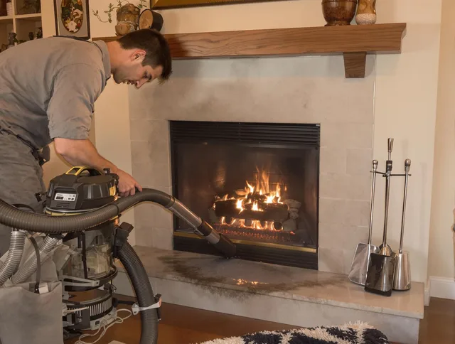 Routine fireplace upkeep by Ravenna Chimney Sweep in Ravenna, OH