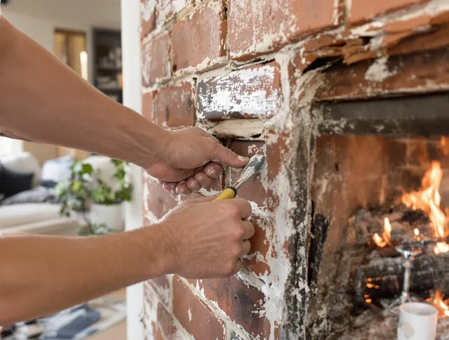 Routine fireplace repair by Ravenna Chimney Sweep in Ravenna, OH
