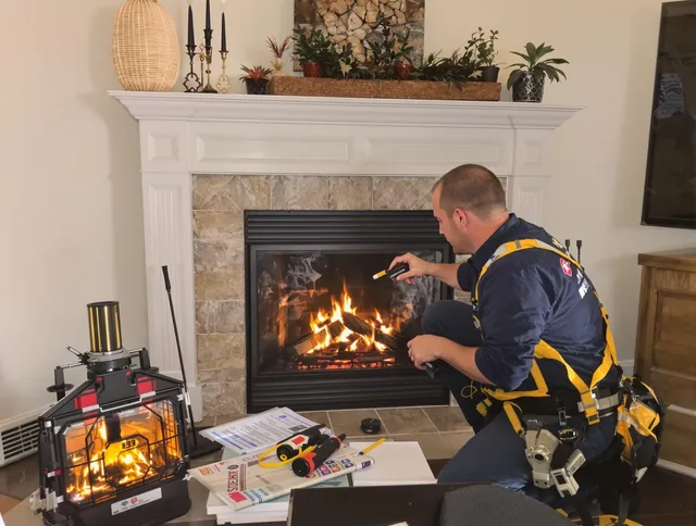 Safety-focused fireplace inspection by Ravenna Chimney Sweep in Ravenna, OH