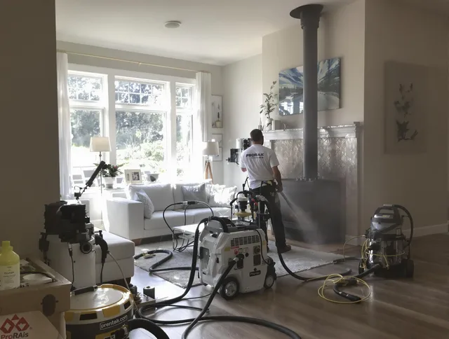 Soot removal service by Ravenna Chimney Sweep for a fireplace in Ravenna, OH